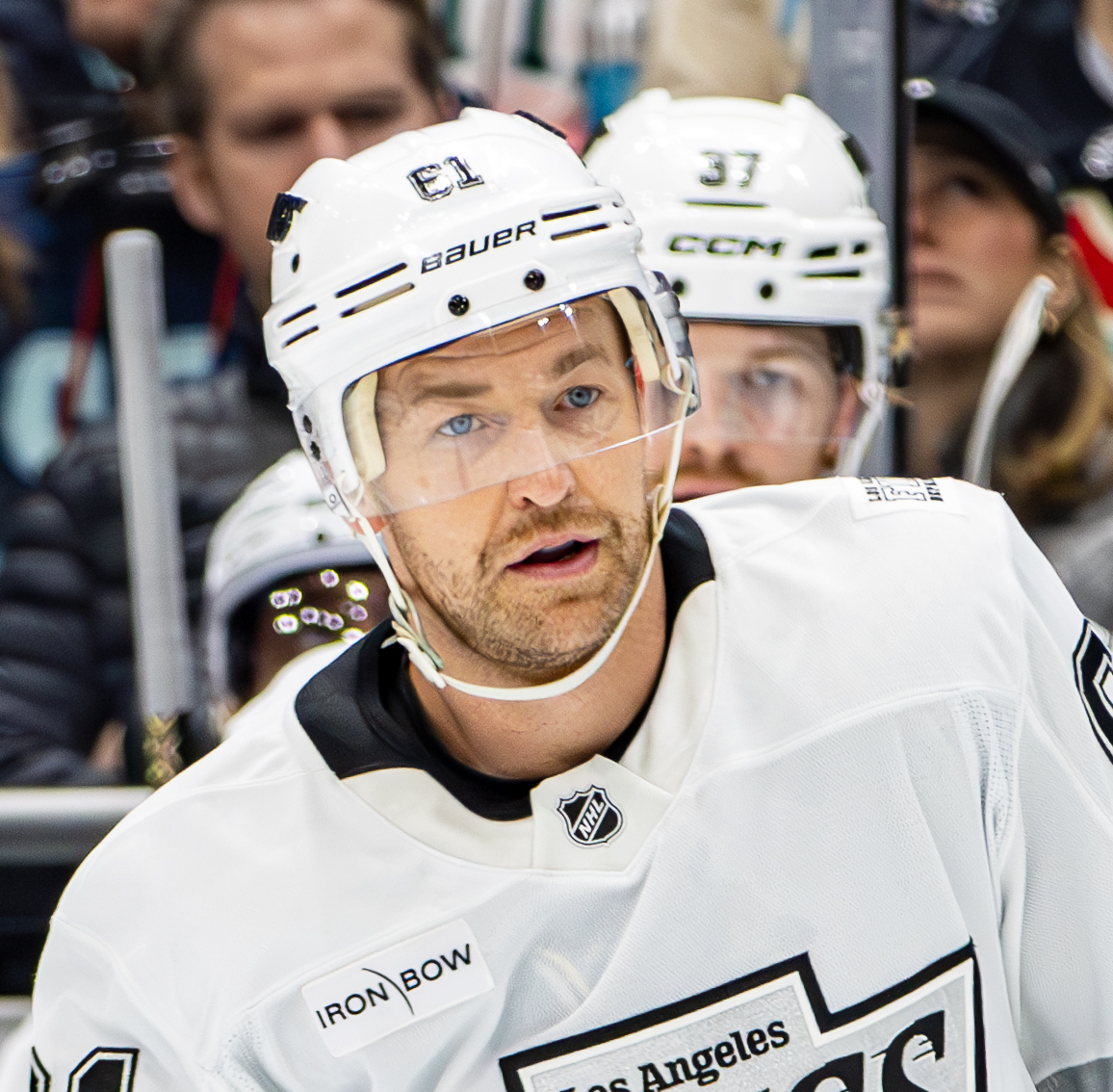 Trevor Lewis close-up with the Kings, 2025