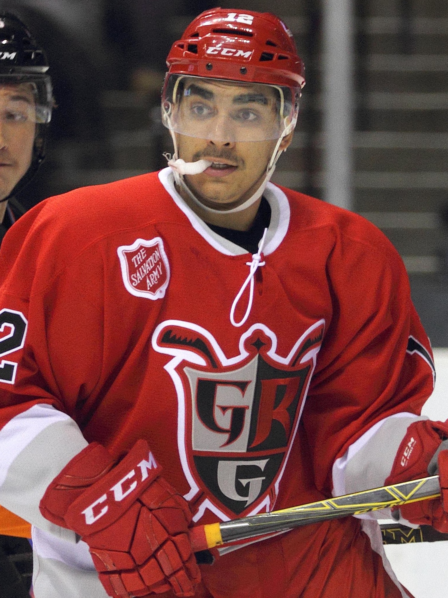 Andreas Athanasiou (cropped) with the Griffins, 2015