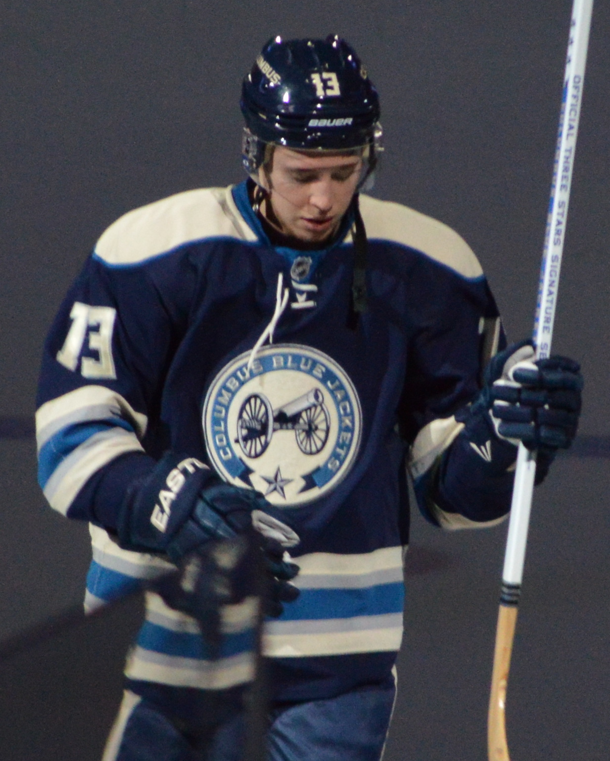 Cam Atkinson with the Columbus Blue Jackets in 2014