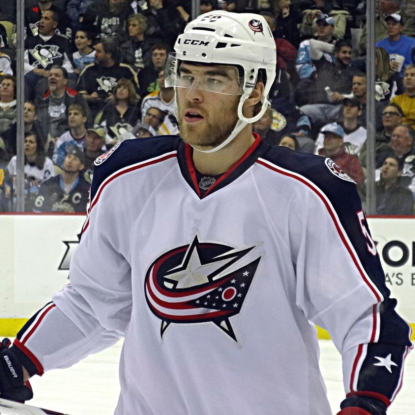 David Savard with the Columbus Blue Jackets, November 1, 2013