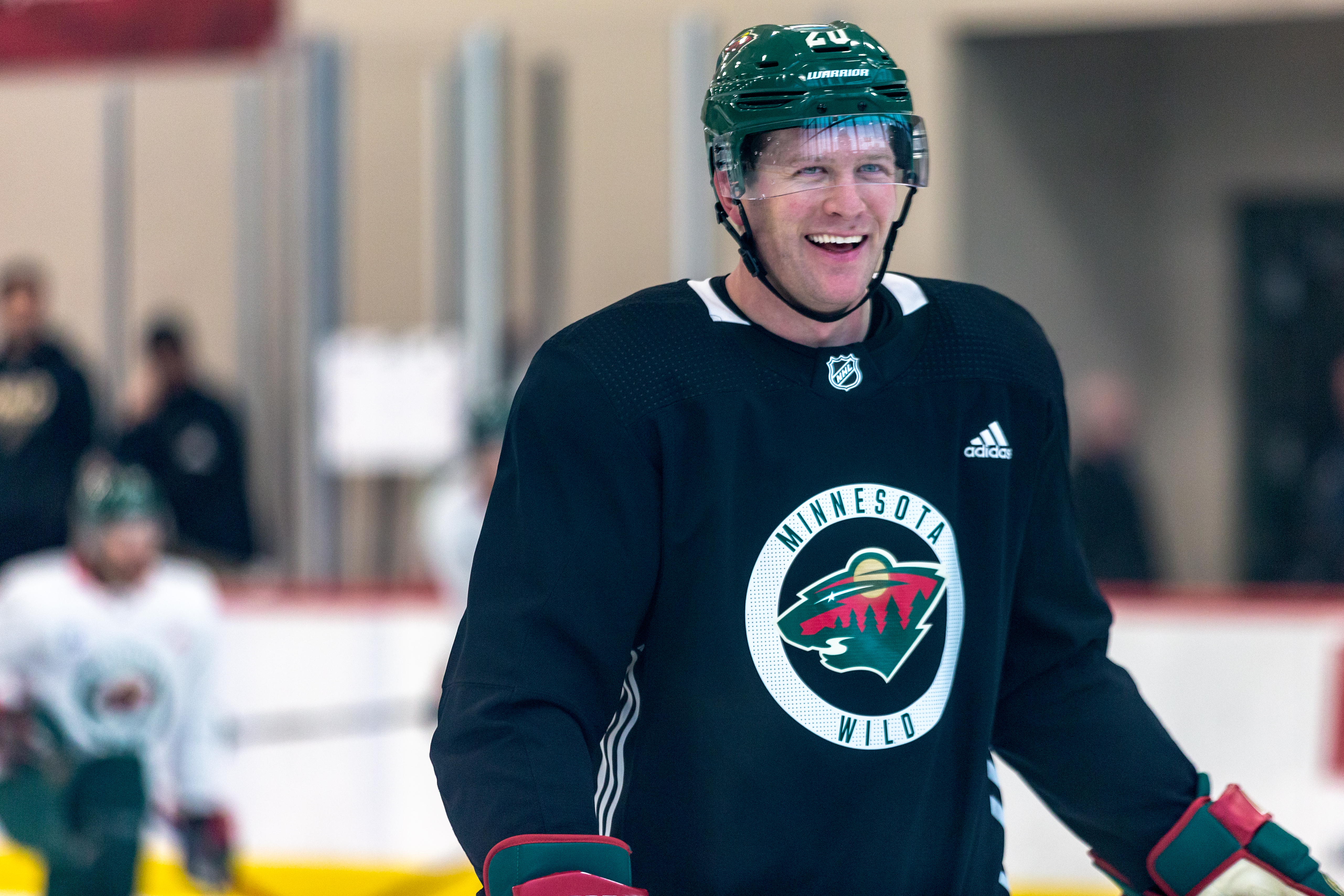 Ryan Suter in Minnesota Wild practice gear