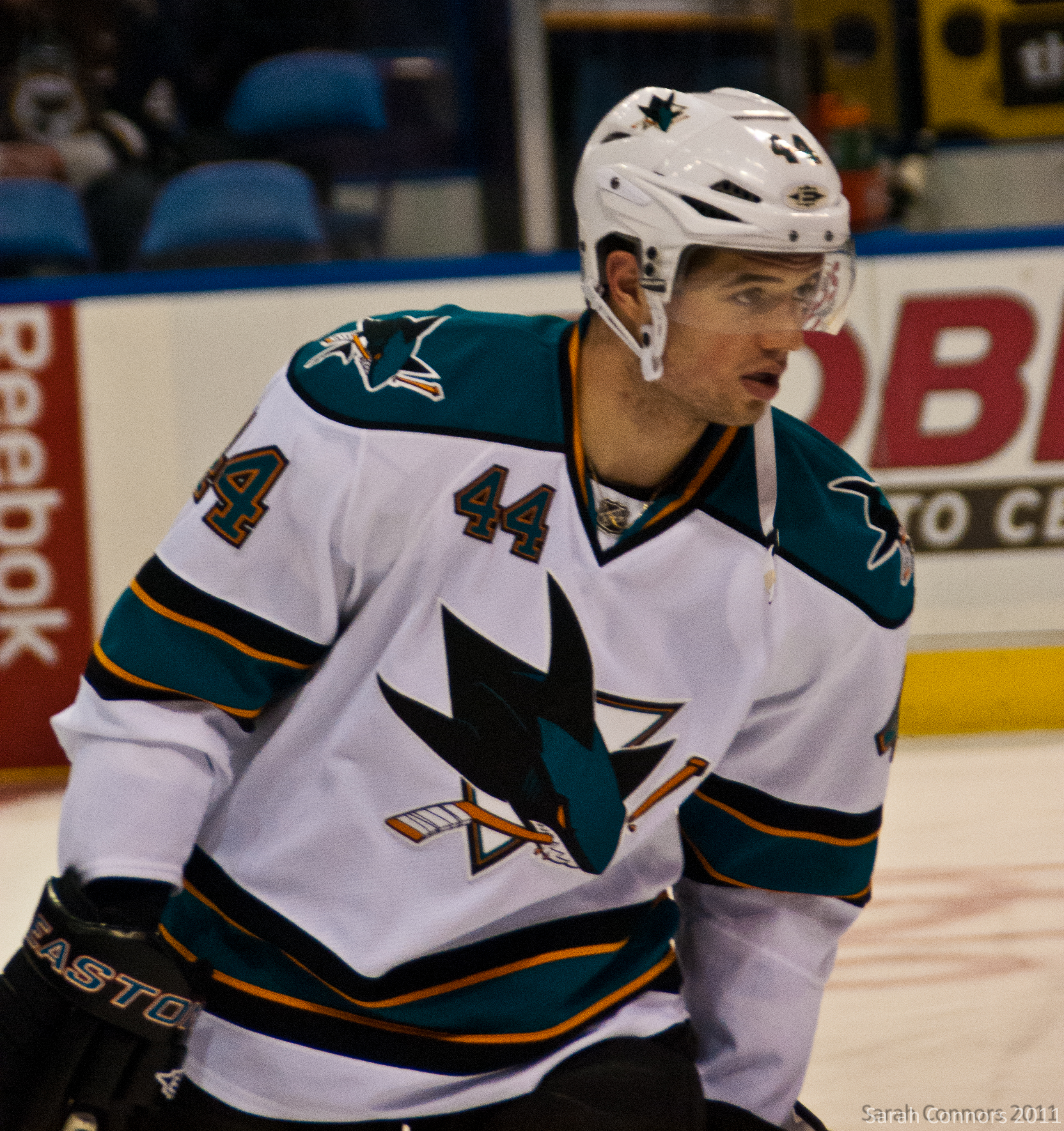 Marc-Édouard Vlasic in hockey gear