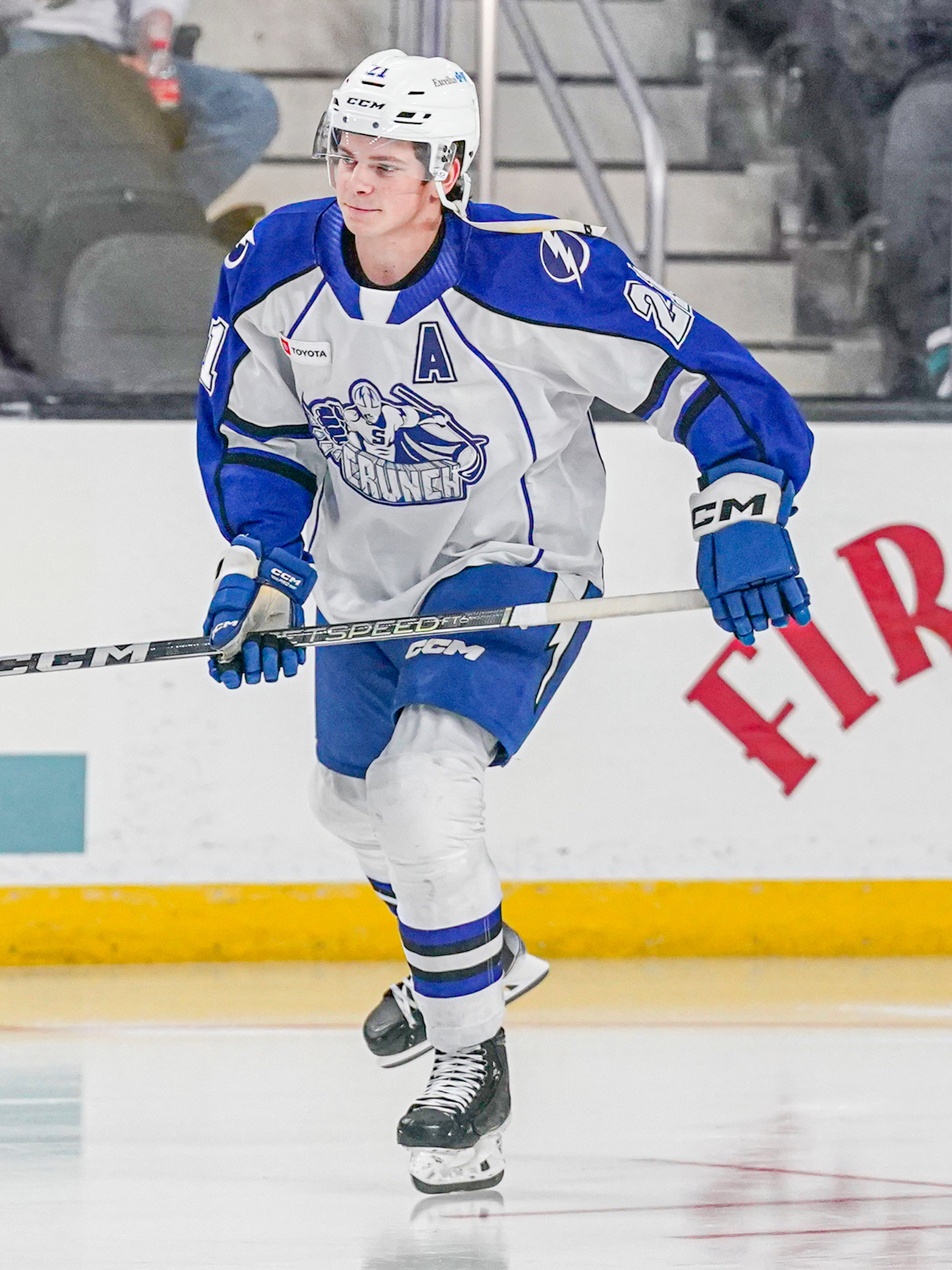 Jack Thompson in action at the AHL event in San Jose