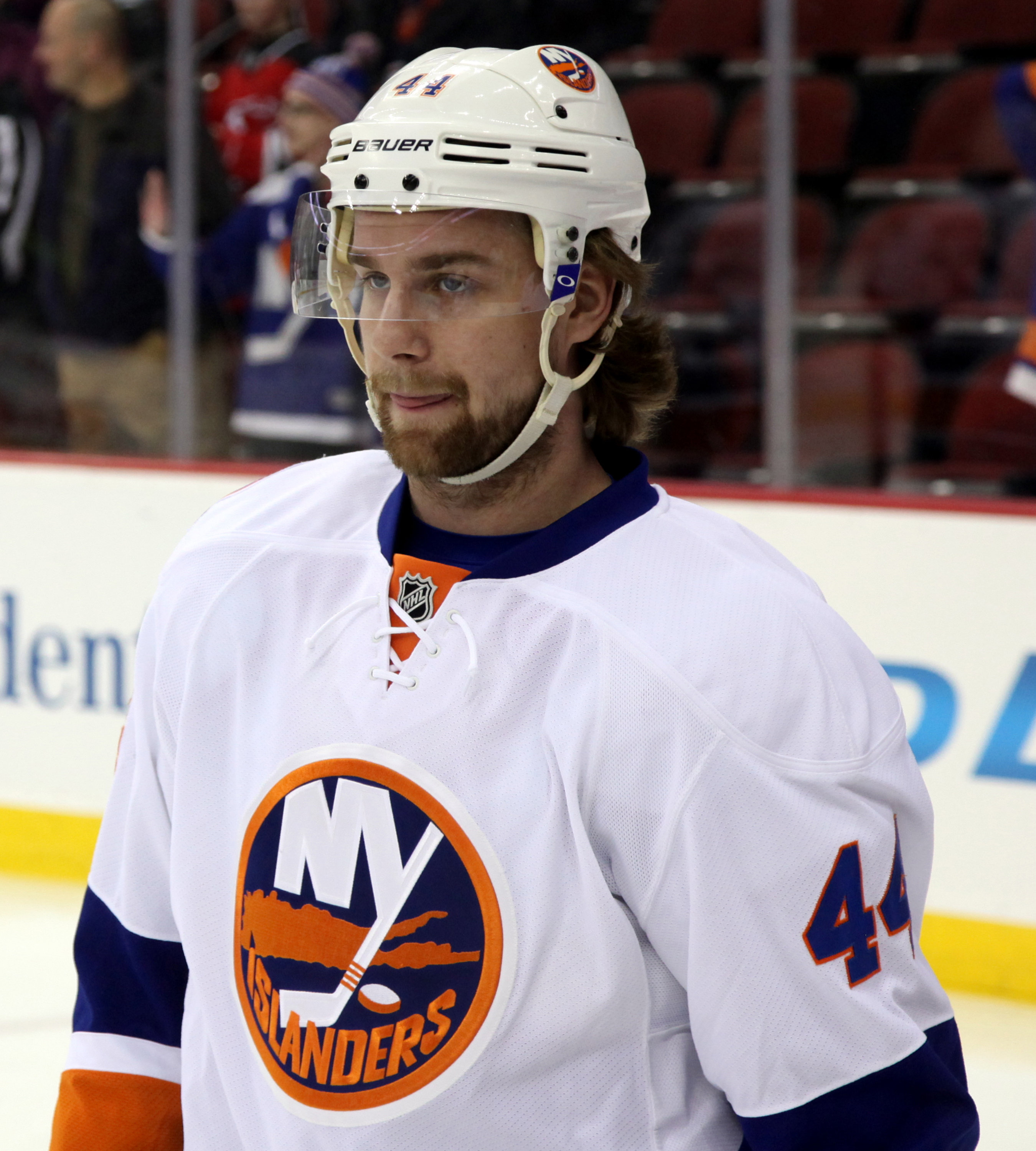 Calvin de Haan in January 2015 with the Islanders