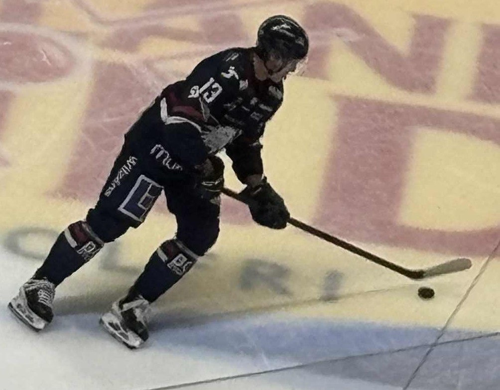 Jakub Vrána in hockey gear, 2025