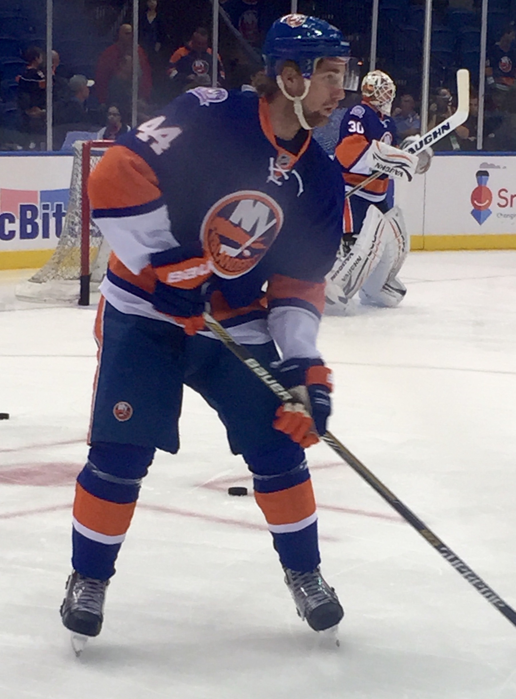 Calvin de Haan in New York Islanders uniform