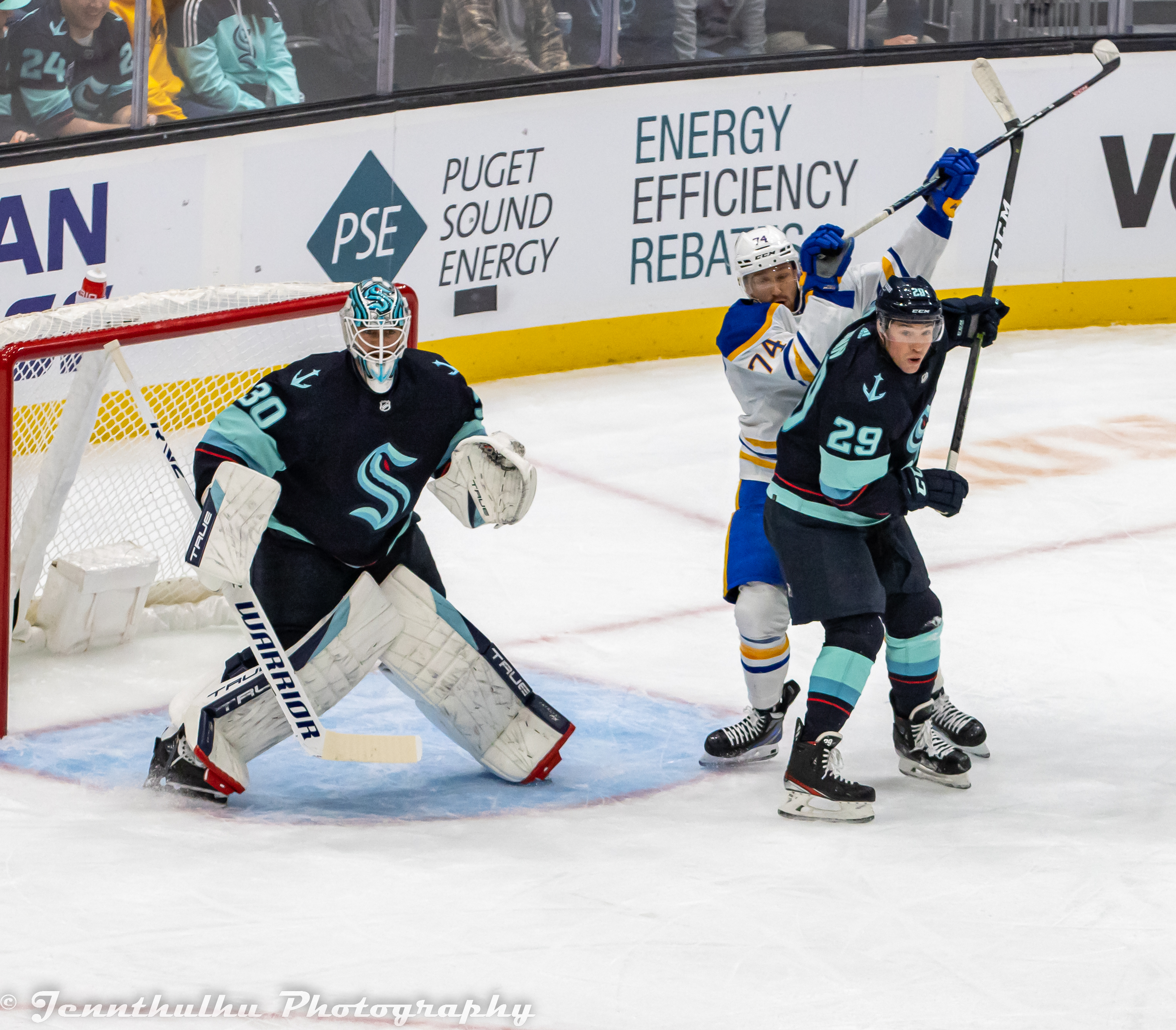 Rasmus Asplund on the ice during a game against Seattle