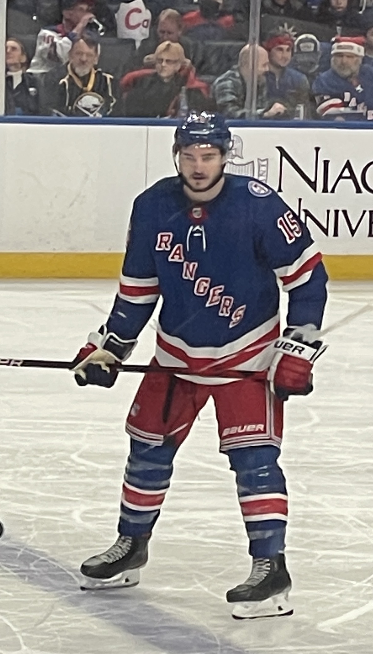 Julien Gauthier in New York Rangers uniform, 2021