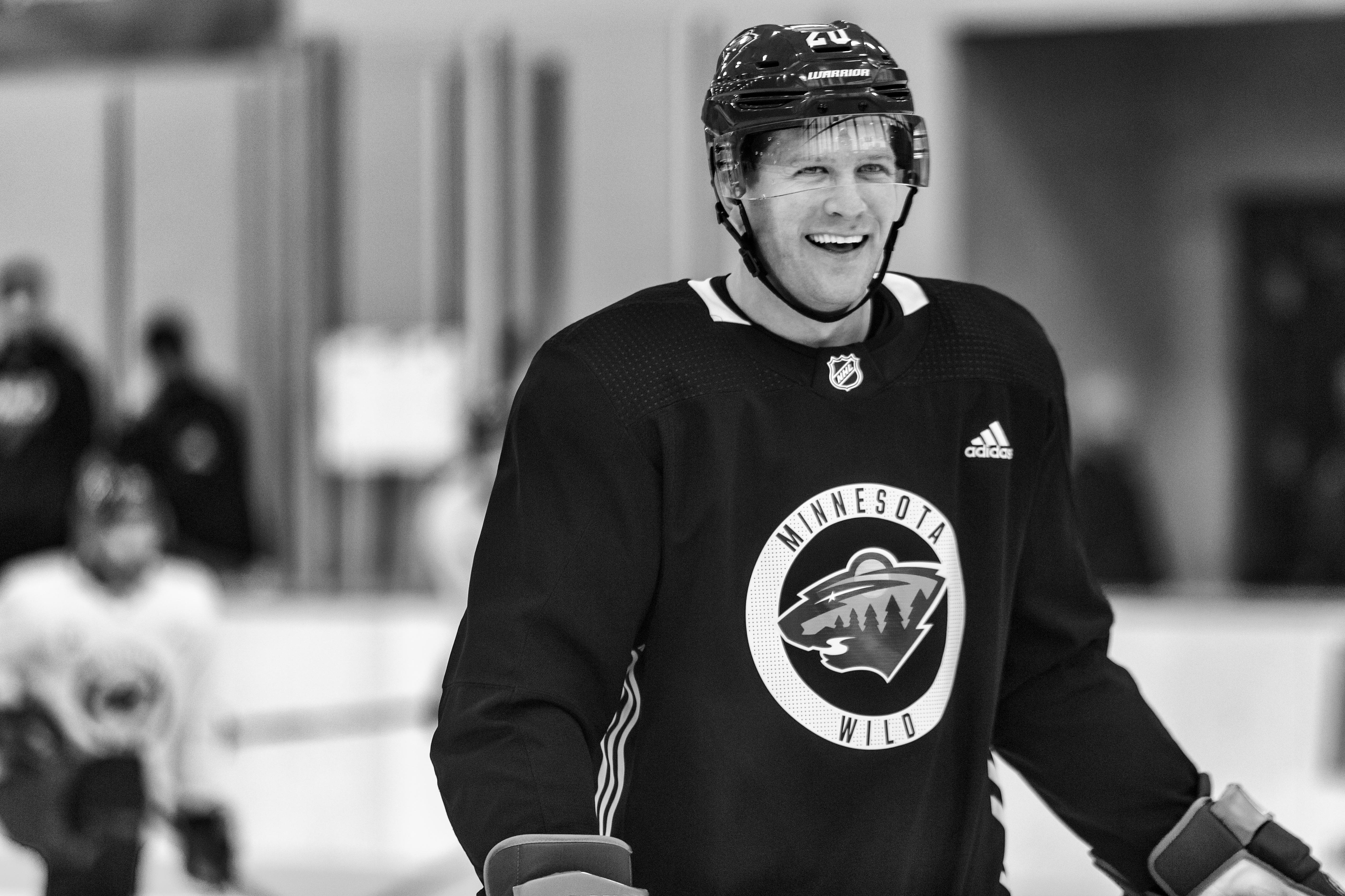 Ryan Suter at Minnesota Wild open practice at Tria Rink