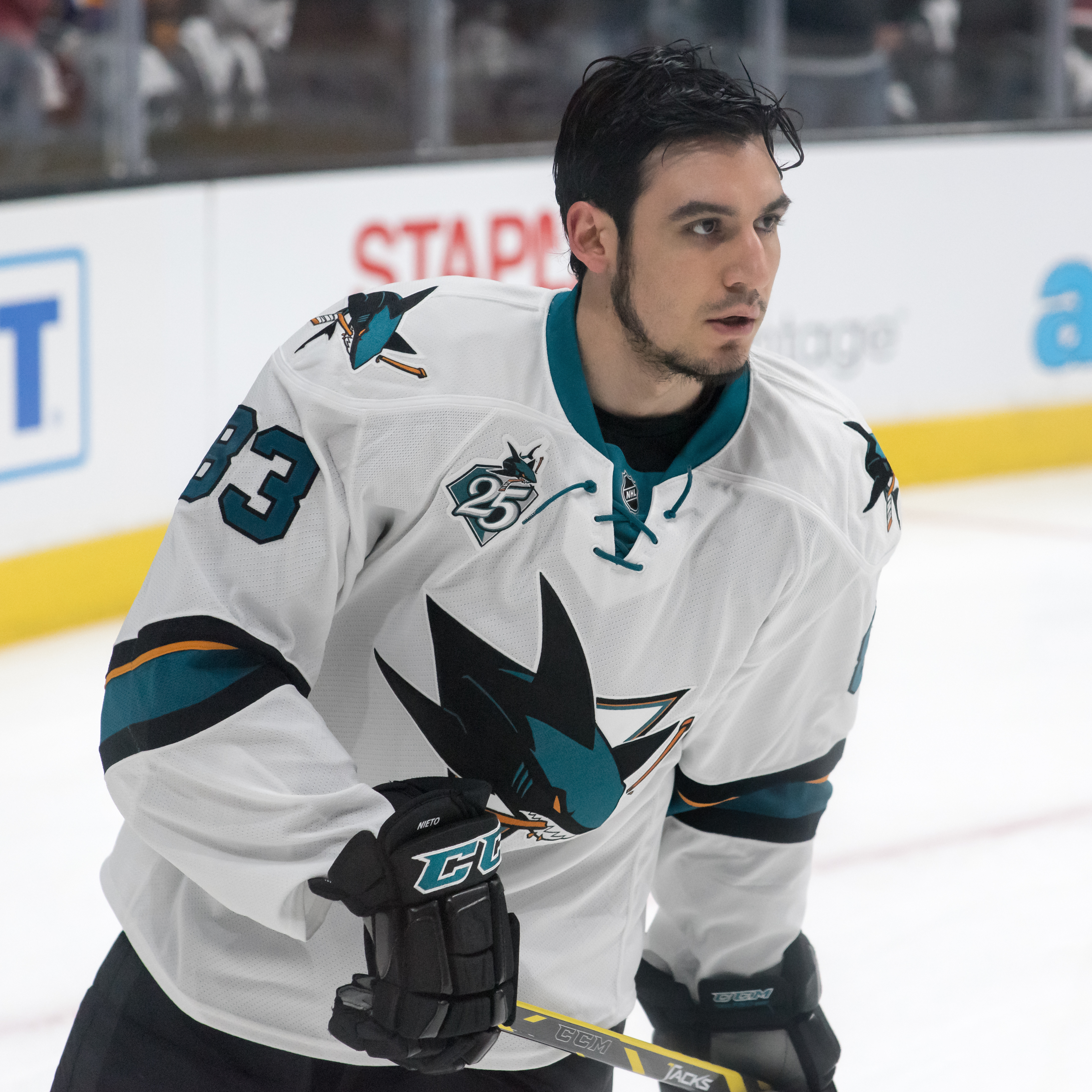 Matt Nieto in 2016 in a game jersey