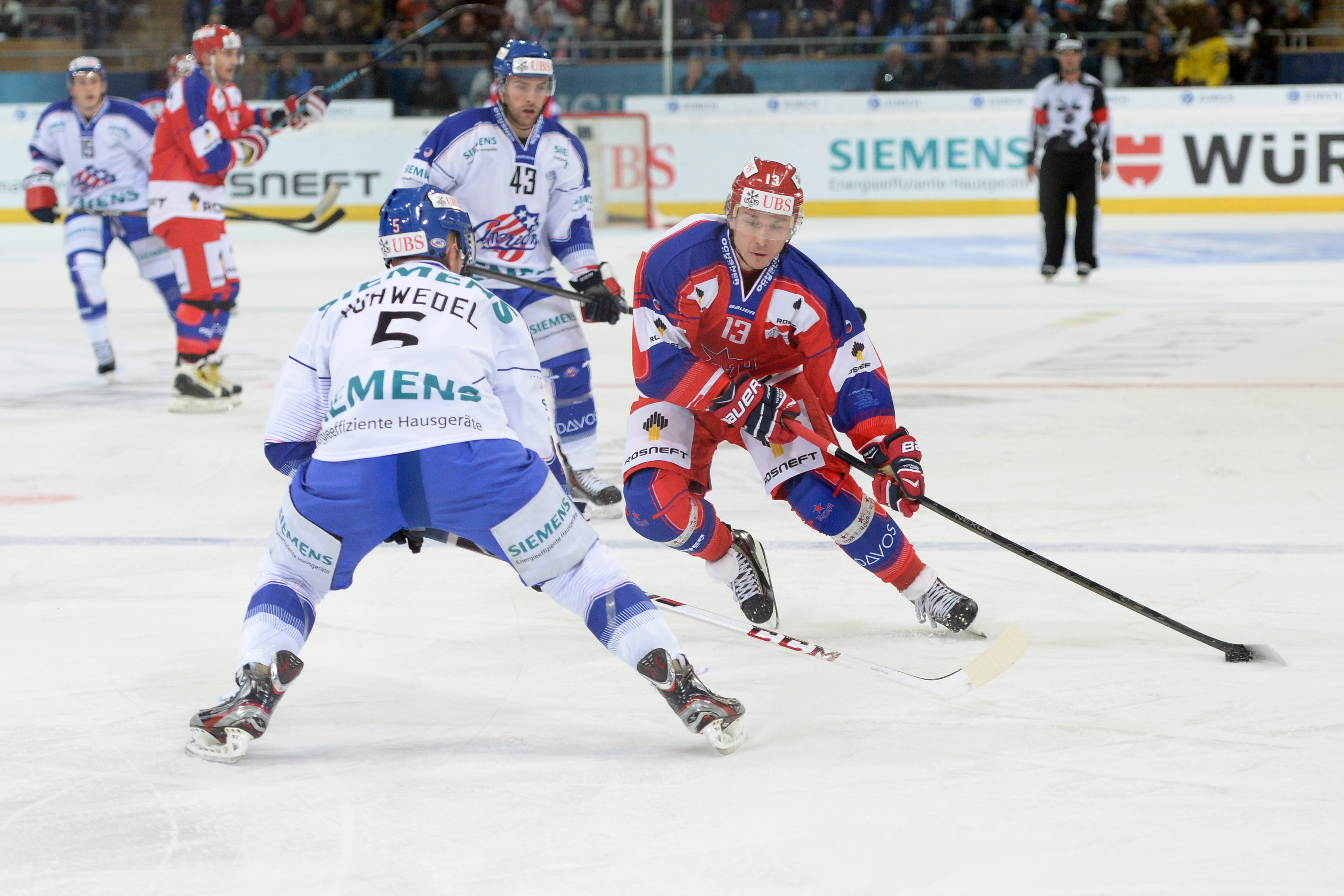 Chad Ruhwedel of the Rochester Americans at the 2013 Spengler Cup