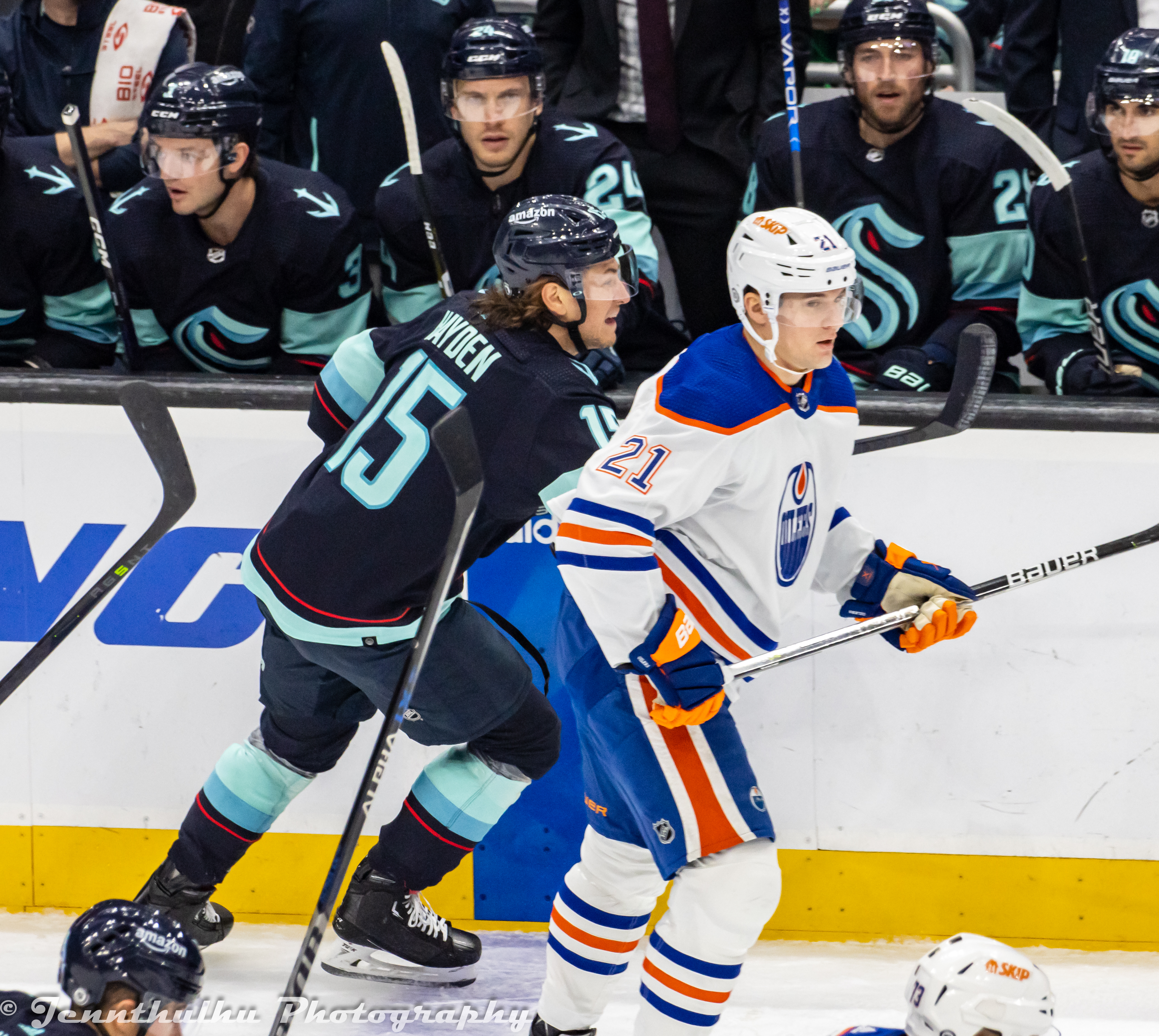 Klim Kostin battling John Hayden on March 18, 2023