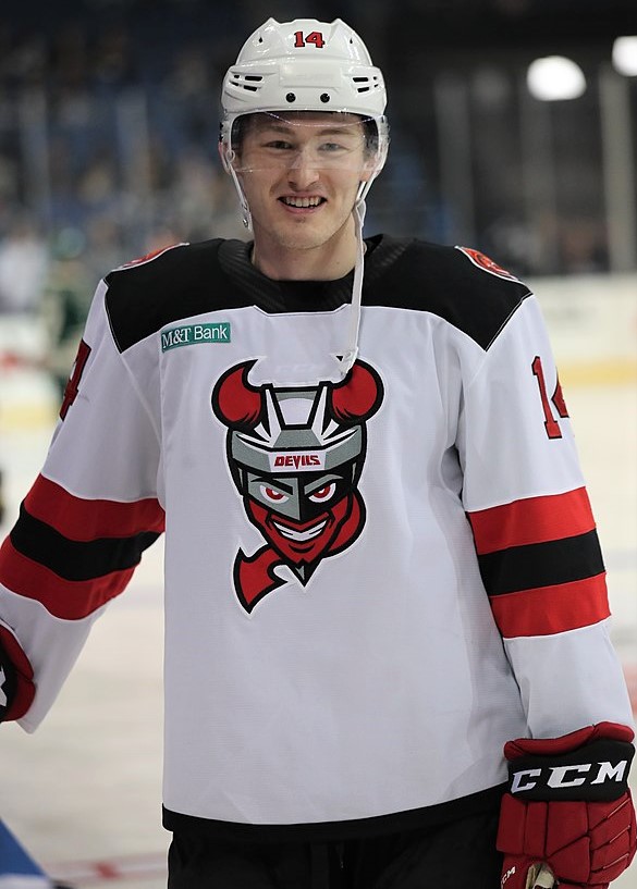 Joey Anderson on the ice, January 26, 2020