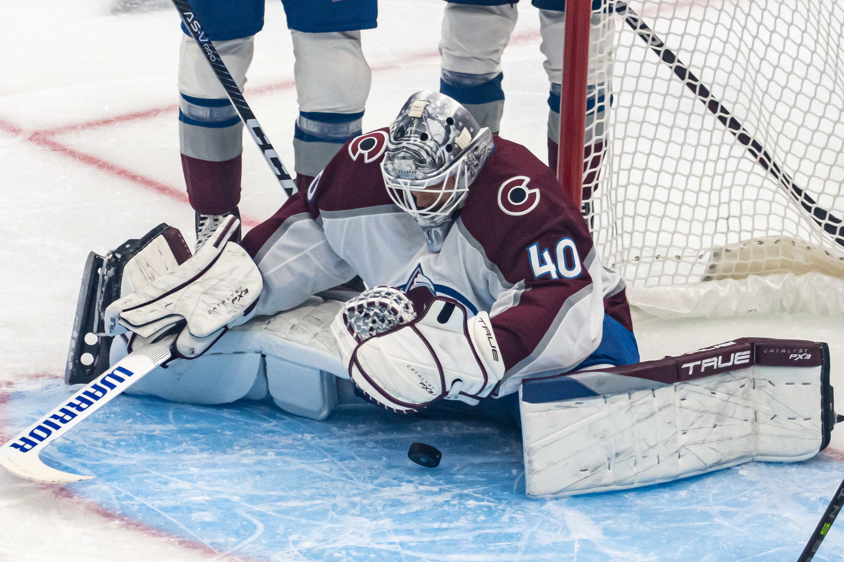 Alexandar Georgiev in goaltender gear