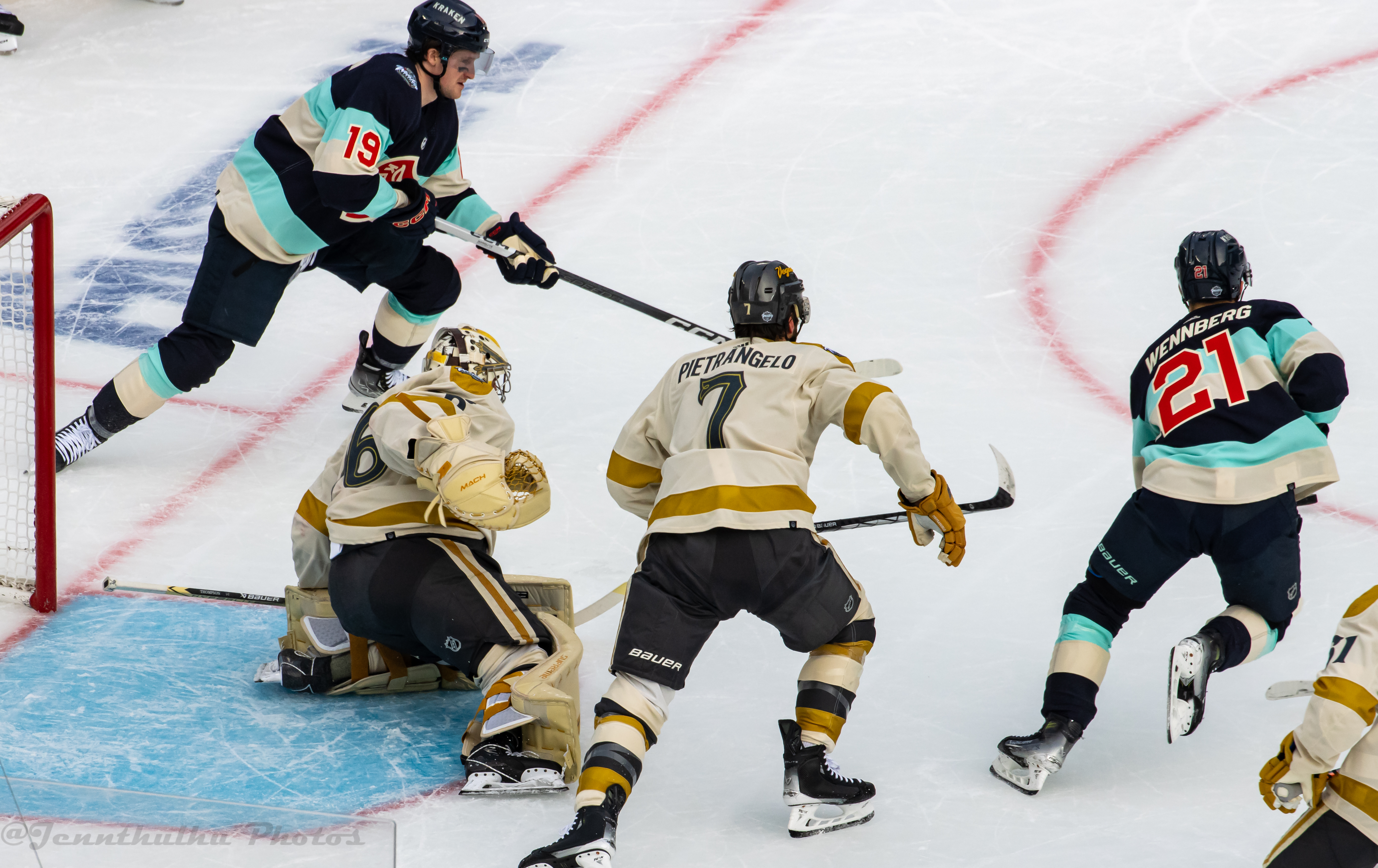 Alex Pietrangelo at the 2024 Winter Classic in Seattle