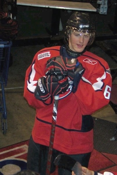 Austin Watson being interviewed during intermission, 2009