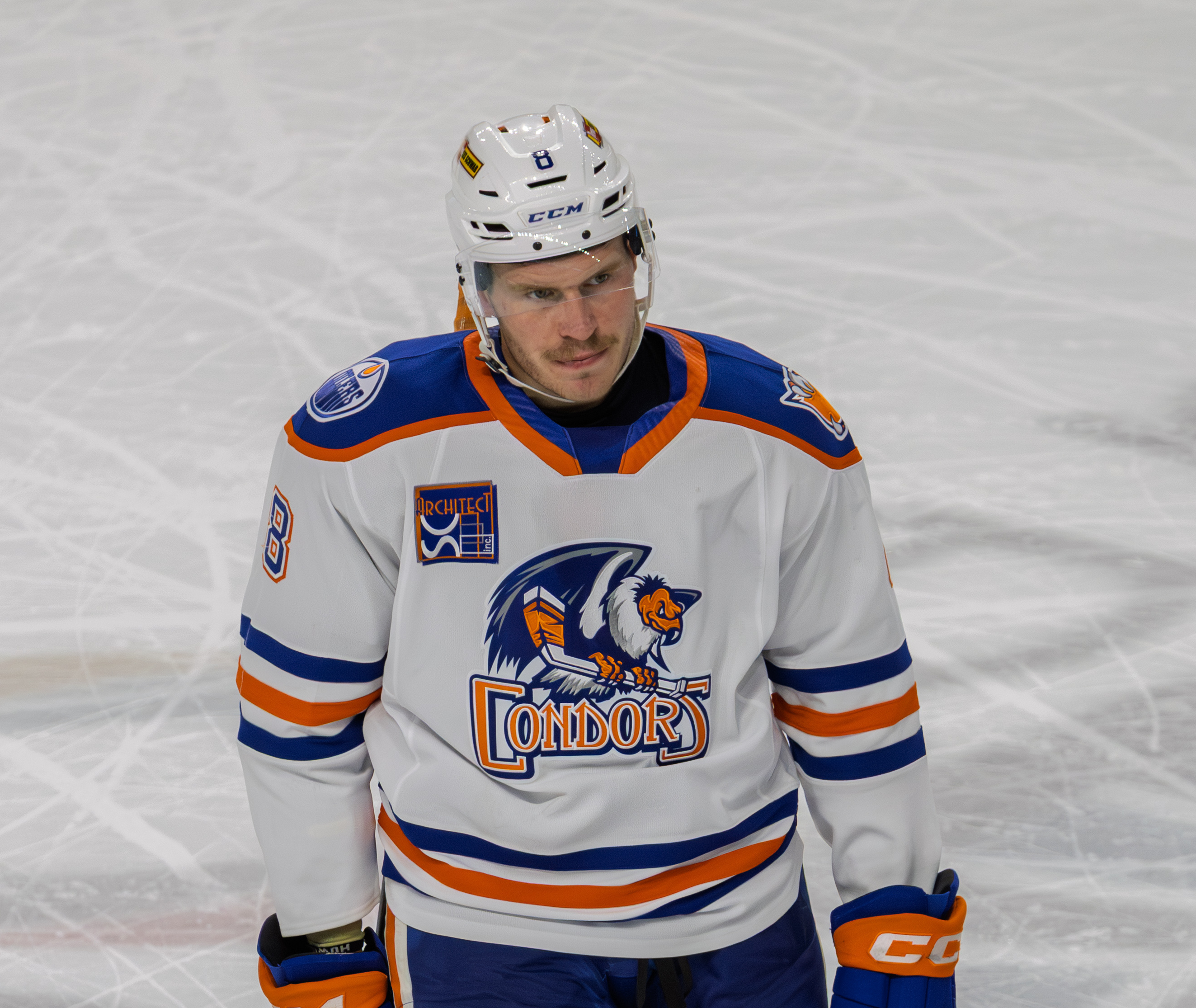 Sam Poulin in Bakersfield Condors uniform, 18 April 2026